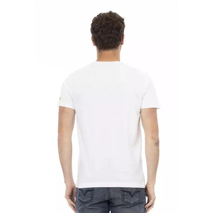 Trussardi Action White Cotton Men T-Shirt