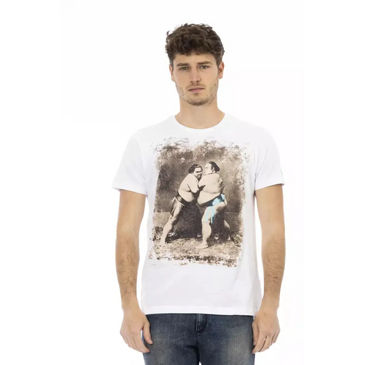 Trussardi Action White Cotton Men's T-Shirt