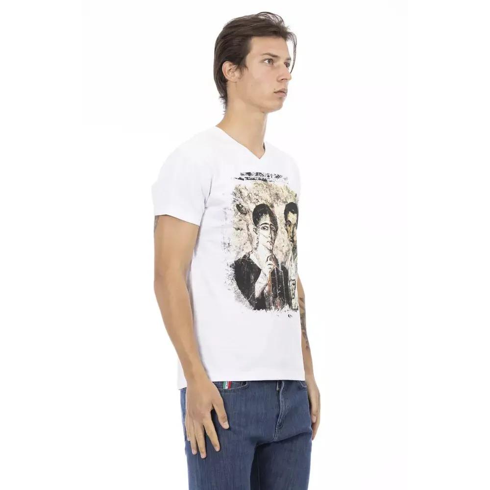Trussardi Action White Cotton T-Shirt