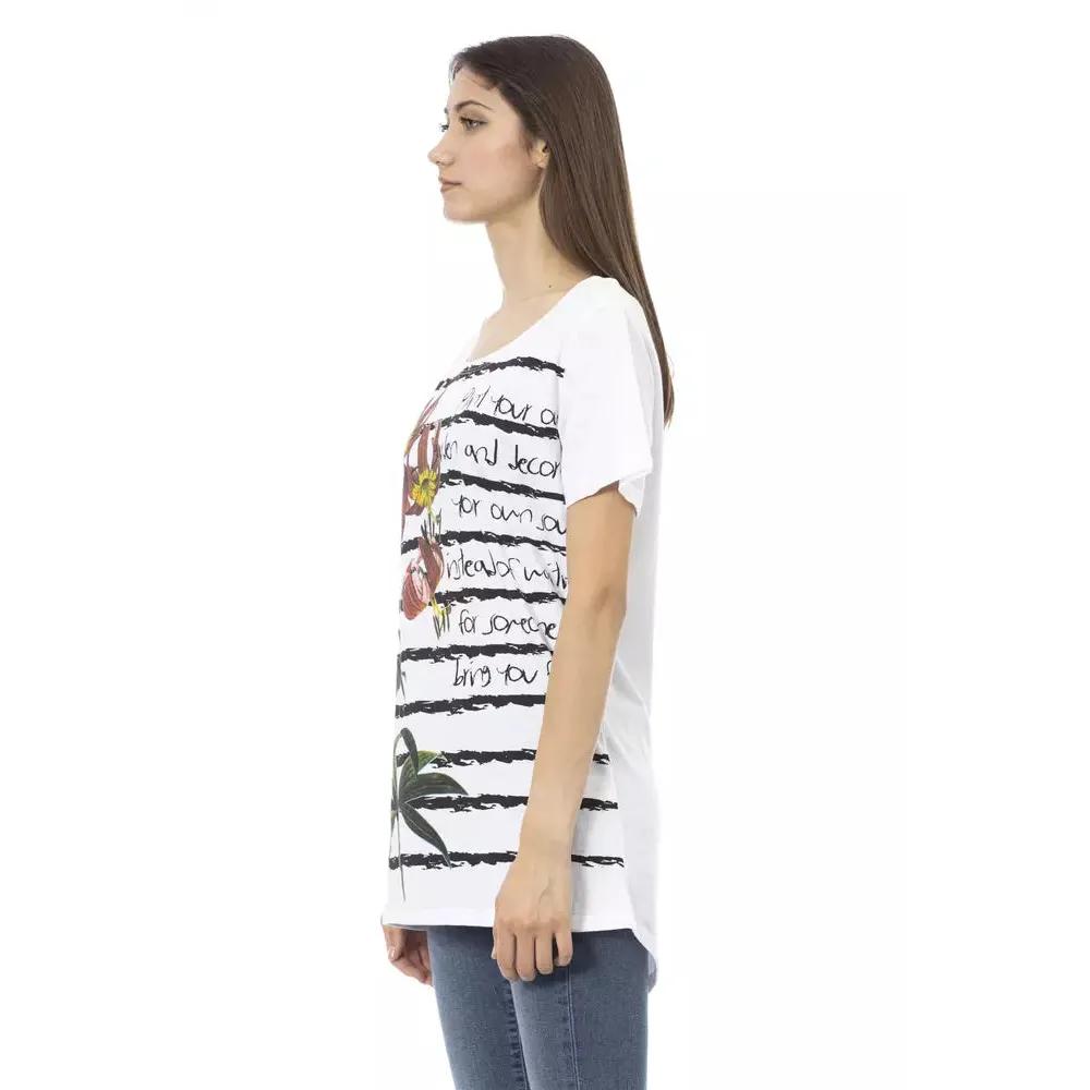 Trussardi Action White Cotton Women T-Shirt