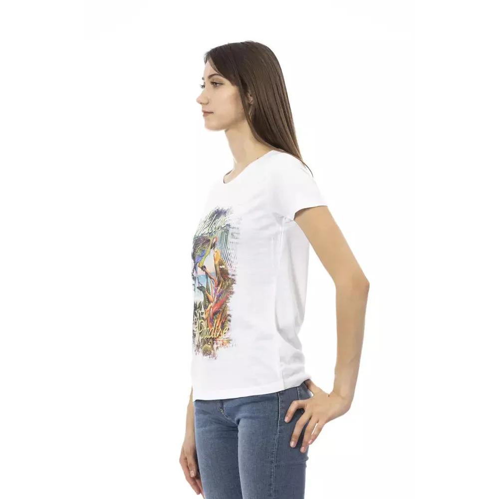 Trussardi Action White Cotton Women T-Shirt