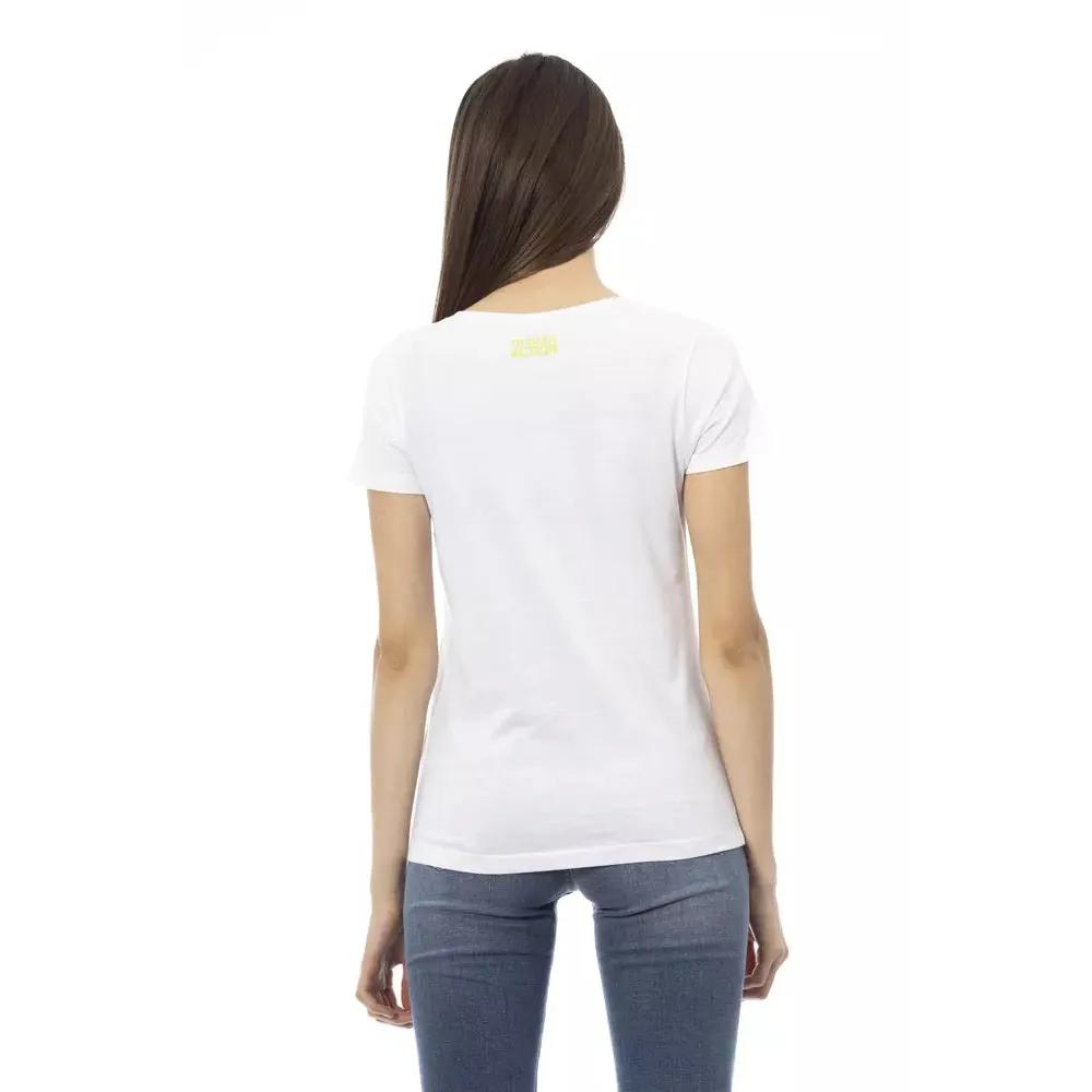 Trussardi Action White Cotton Women T-Shirt