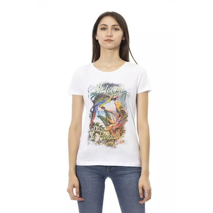 Trussardi Action White Cotton Women T-Shirt