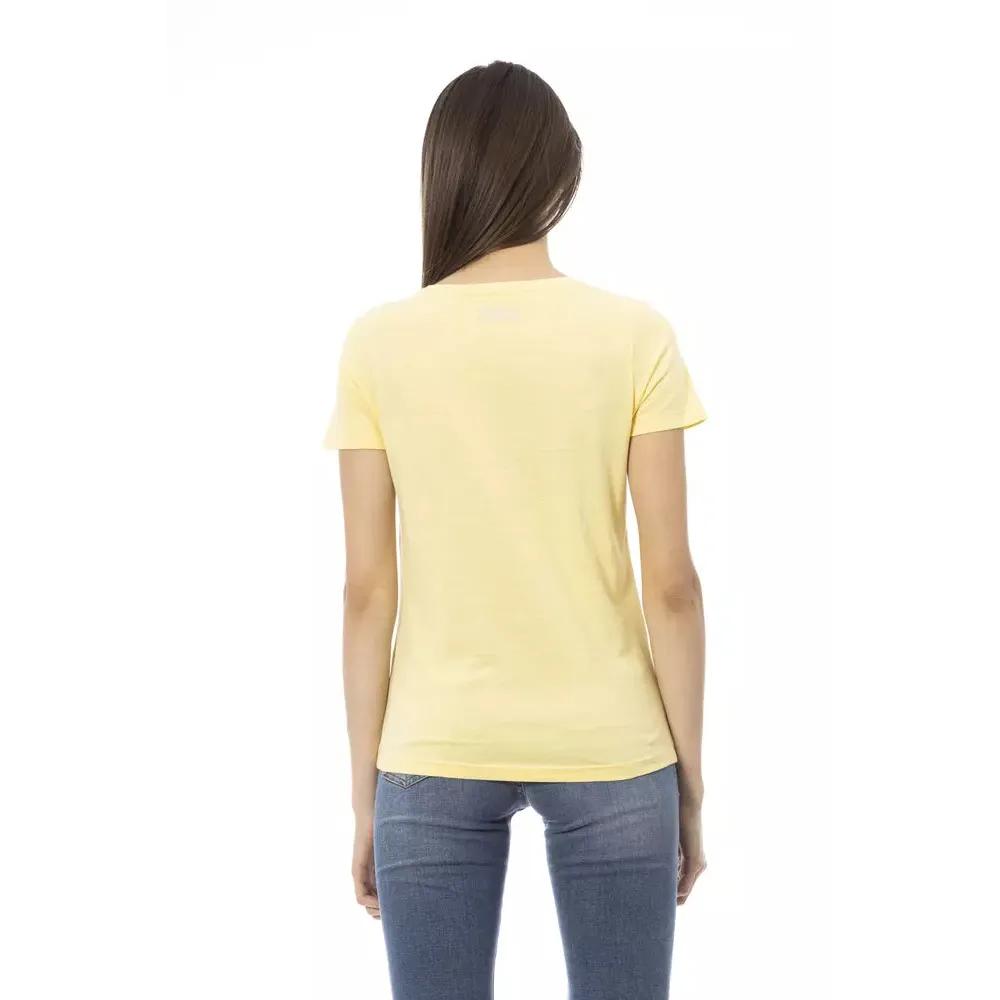 Trussardi Action Yellow Cotton Women T-Shirt