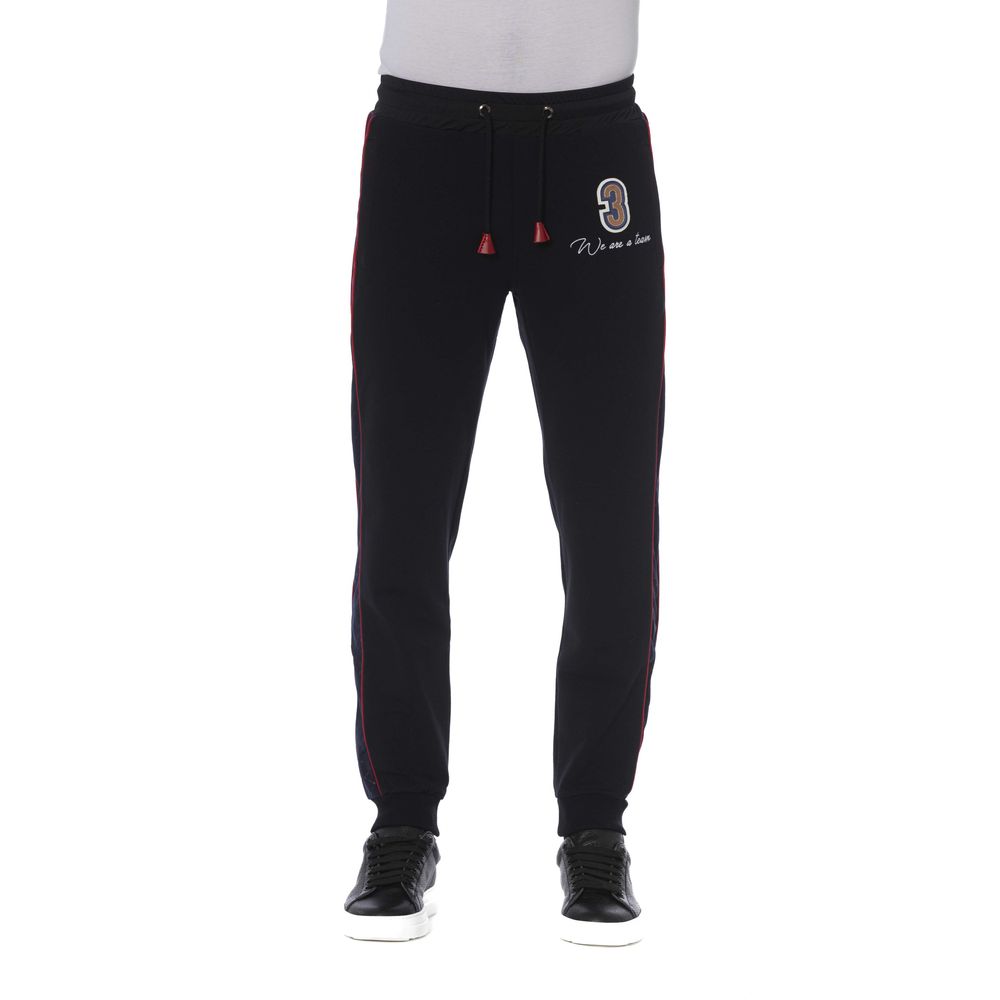 Trussardi Black Cotton Men's Sports Pant