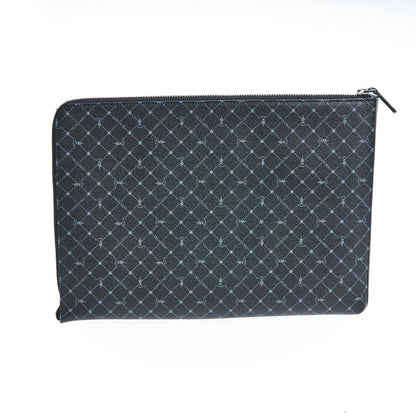 Trussardi Black Leather Men Clutch