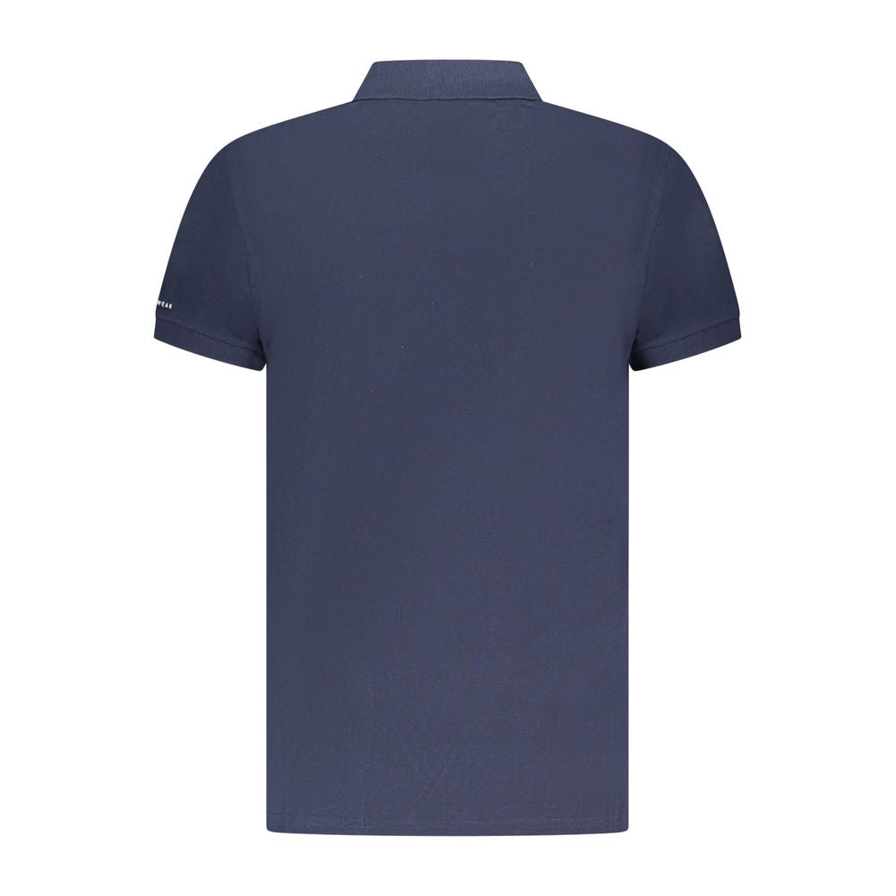 Trussardi Blue Cotton Polo Shirt