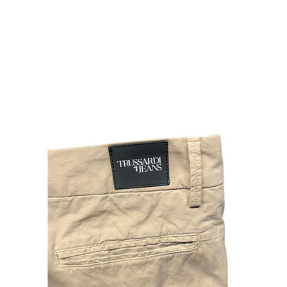 Trussardi Jeans Beige Cotton Men Pants