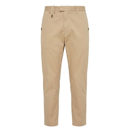 Trussardi Jeans Beige Cotton Men Pants
