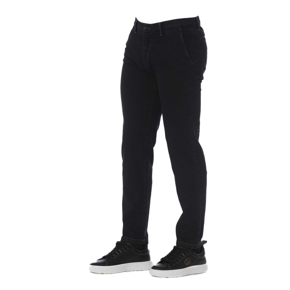 Trussardi Jeans Black Cotton Men Pants