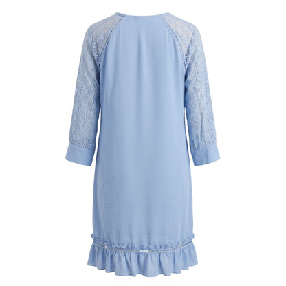 Trussardi Jeans Blue Polyester Women Dress