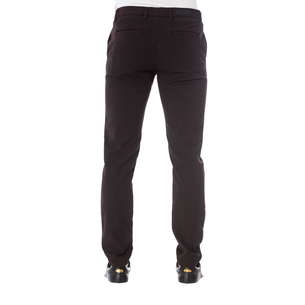 Trussardi Jeans Brown Cotton Men Trouser
