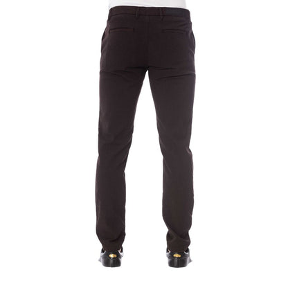 Trussardi Jeans Brown Cotton Men Trouser