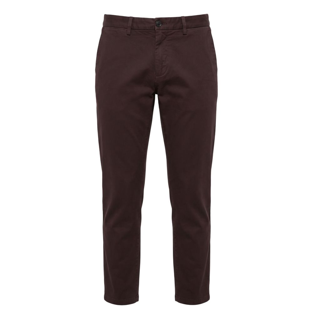 Trussardi Jeans Brown Cotton Men's Pants
