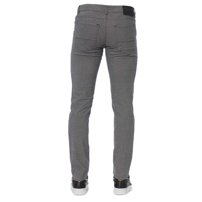 Trussardi Jeans Gray Cotton Men's Pants