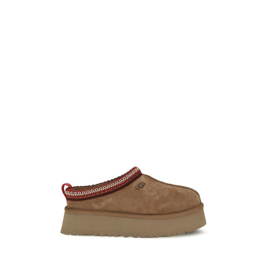 UGG Brown Suede Leather Mules