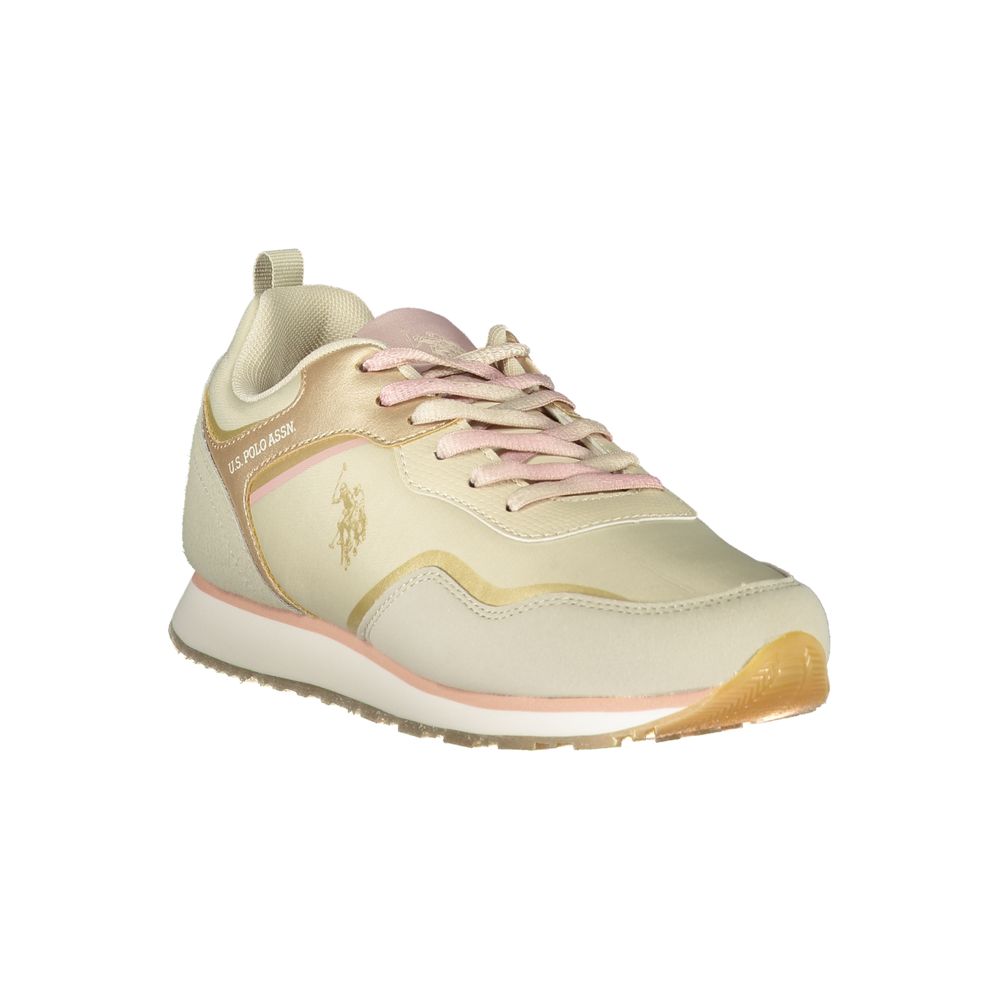 U.S. POLO ASSN. Beige Polyester Sneakers