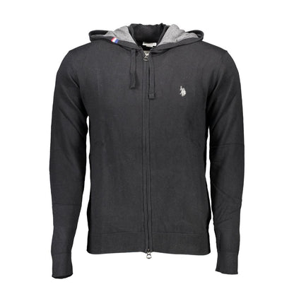 U.S. POLO ASSN. Black Cotton Men's Sweater