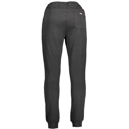 U.S. POLO ASSN. Black Cotton Mens Trousers