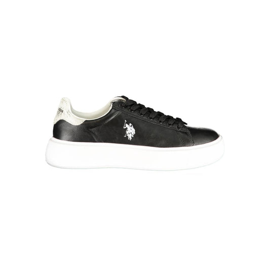U.S. POLO ASSN. Black Polyurethane Women's Sneaker