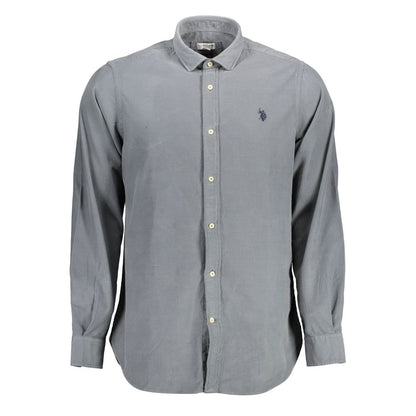 U.S. POLO ASSN. Blue Cotton Men's Shirt