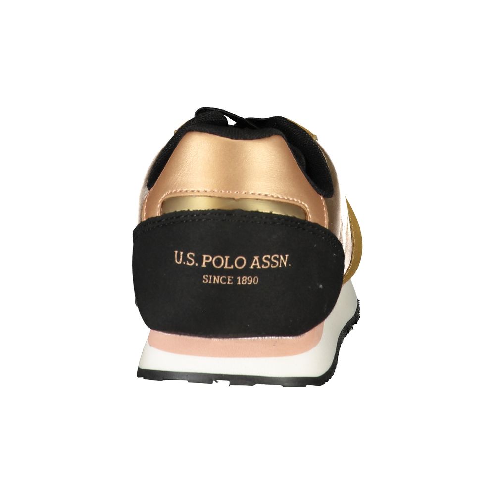 U.S. POLO ASSN. Gold Polyester Sneakers