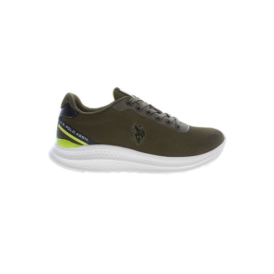 U.S. POLO ASSN. Green Polyester Men Sneakers