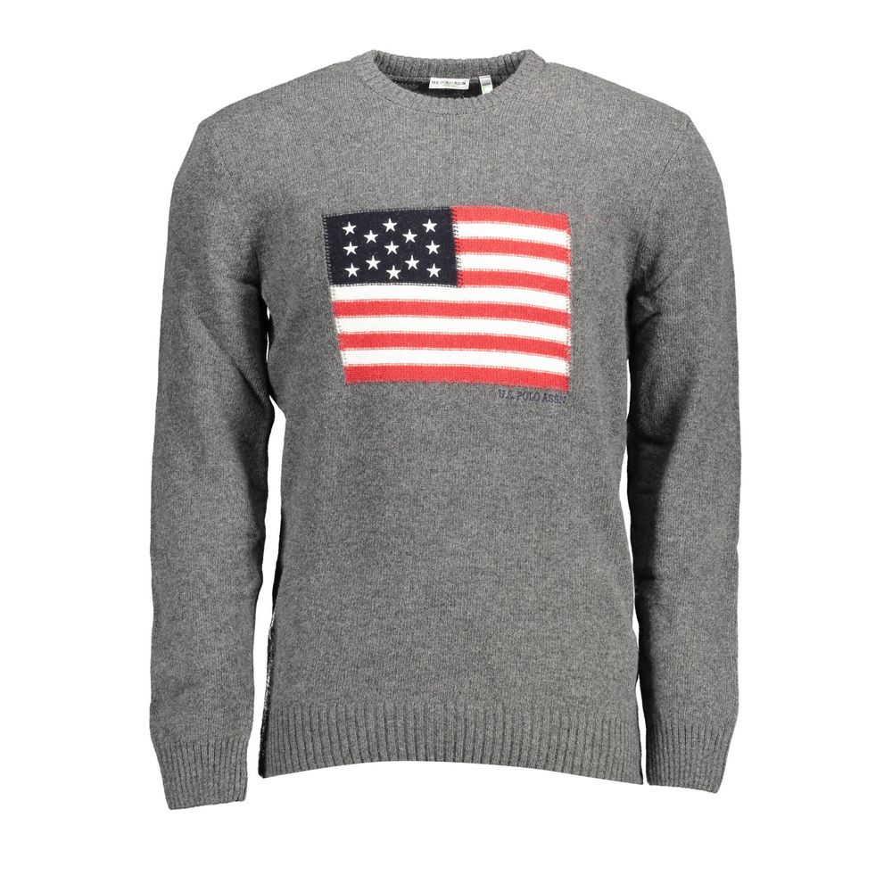 U.S. POLO ASSN. Grigio Wool Men Sweater