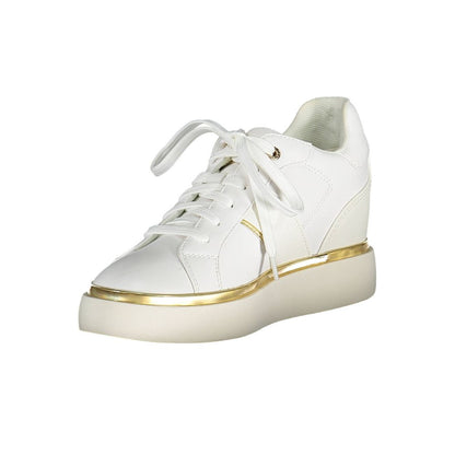 U.S. POLO ASSN. White Polyester Women Sneakers