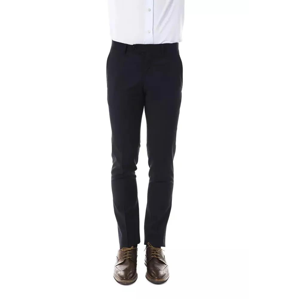 Uominitaliani Gray Wool Men's Suit Pant