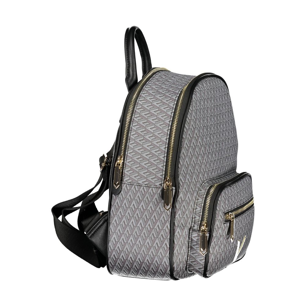 Mario Valentino VA-44607 black polyurethane backpack for women