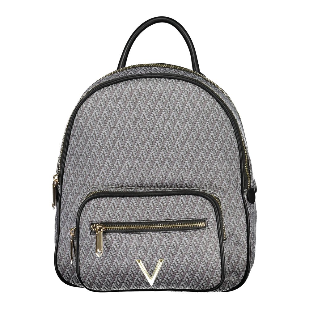 Mario Valentino VA-44607 black polyurethane backpack for women