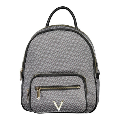 Mario Valentino VA-44607 black polyurethane backpack for women