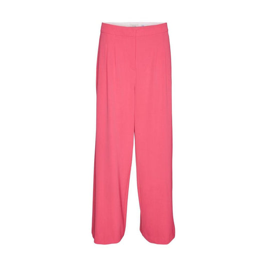 Vero Moda Pink Polyester Casual Pants