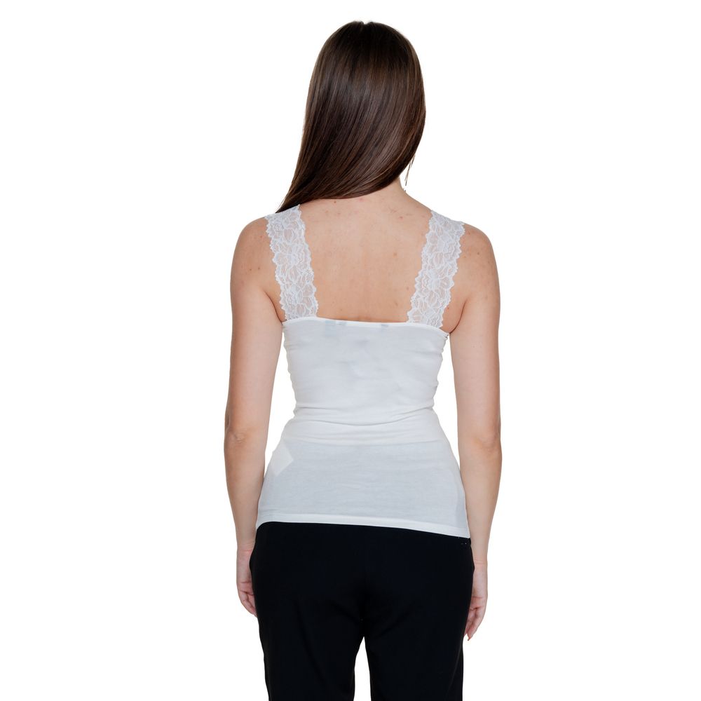 Vero Moda White Viscose Tank Top