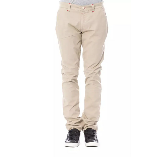 Verri Beige Cotton Men Chino Pant