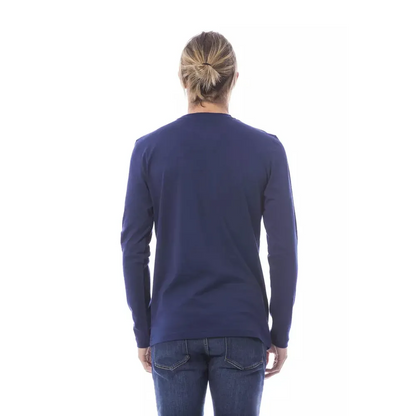 Verri Blue Cotton Men T-Shirt