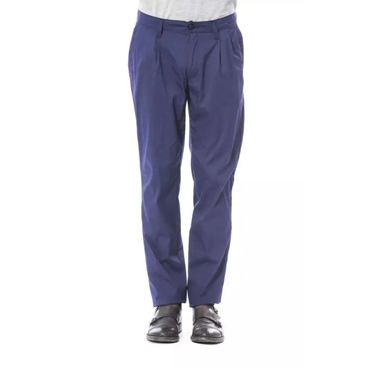 Verri Blue Cotton Men's Chino Pant