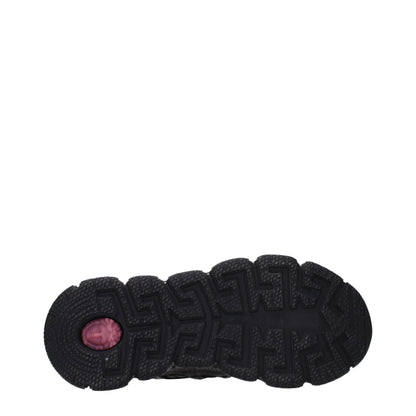 Versace Black Fabric Athletic Sneakers