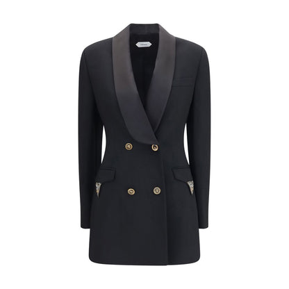Versace Black Wool Oves Aries Blazer