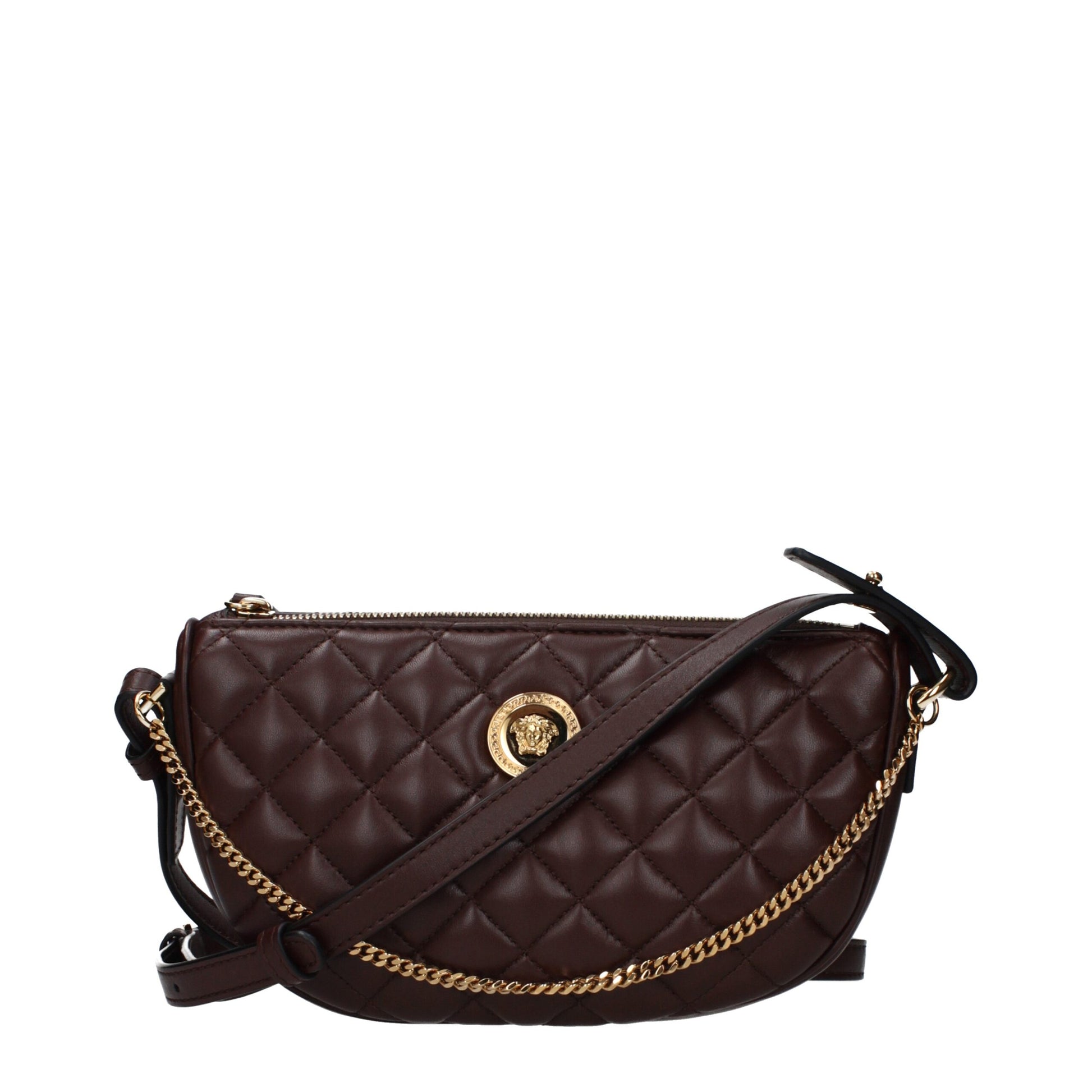 Versace Brown Leather Handbag