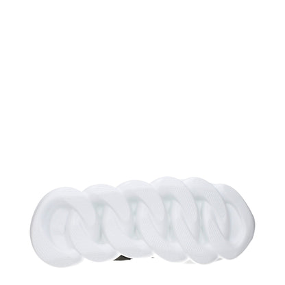 Versace Gray Leather Athletic Sneakers