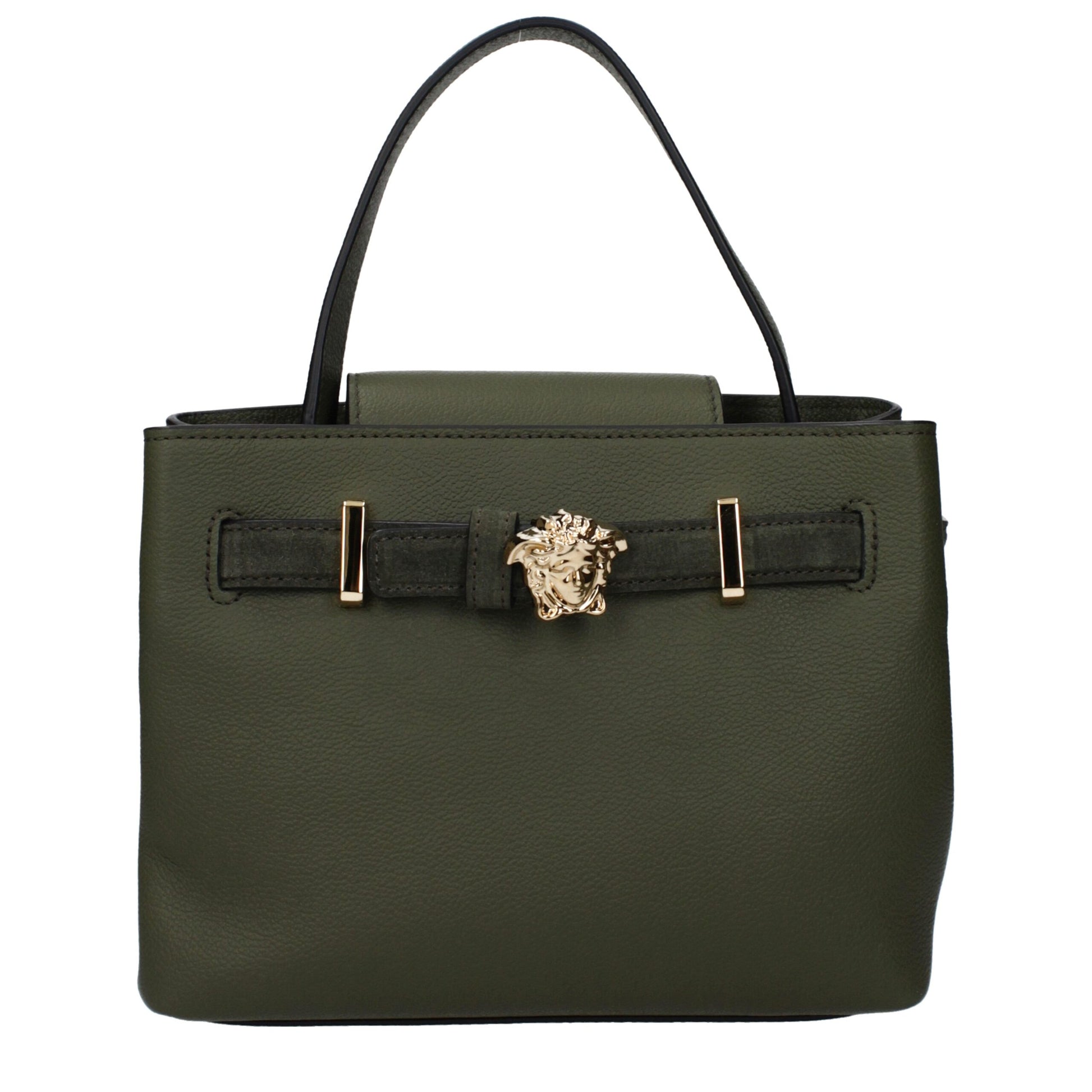 Versace Green Leather Handbag