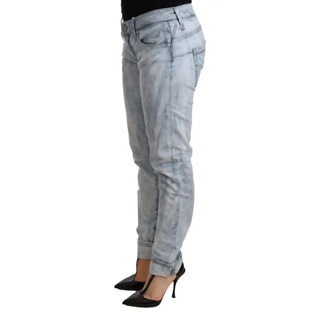 Acht Chic Light Blue Push Up Denim Jeans