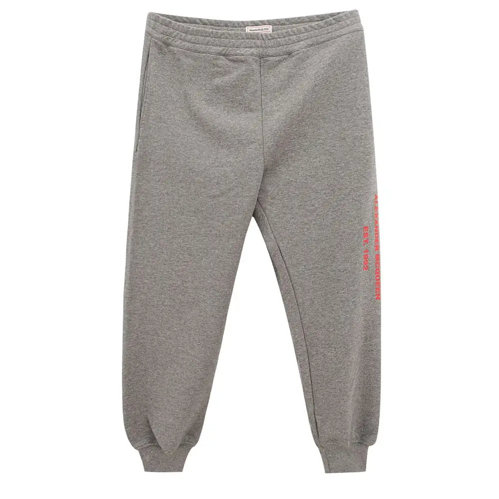 Alexander McQueen Gray Cotton Athletic Pants