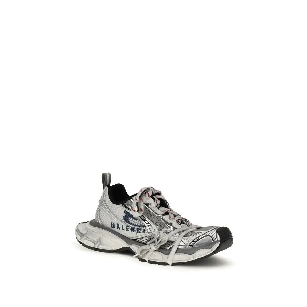 Multicolor polyester Balenciaga Triple S sneaker in silver and black