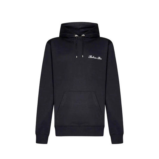 Balmain Black Cotton Sweatshirt