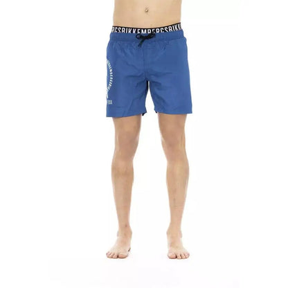 Bikkembergs Blue Polyester Men Swim Short