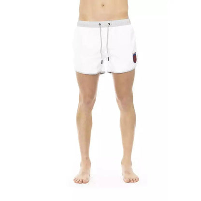 Bikkembergs White Polyester Men Swim Short