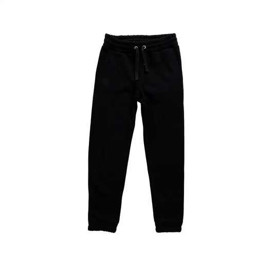 Blauer black cotton sweatpants with drawstring and ribbed cuffs